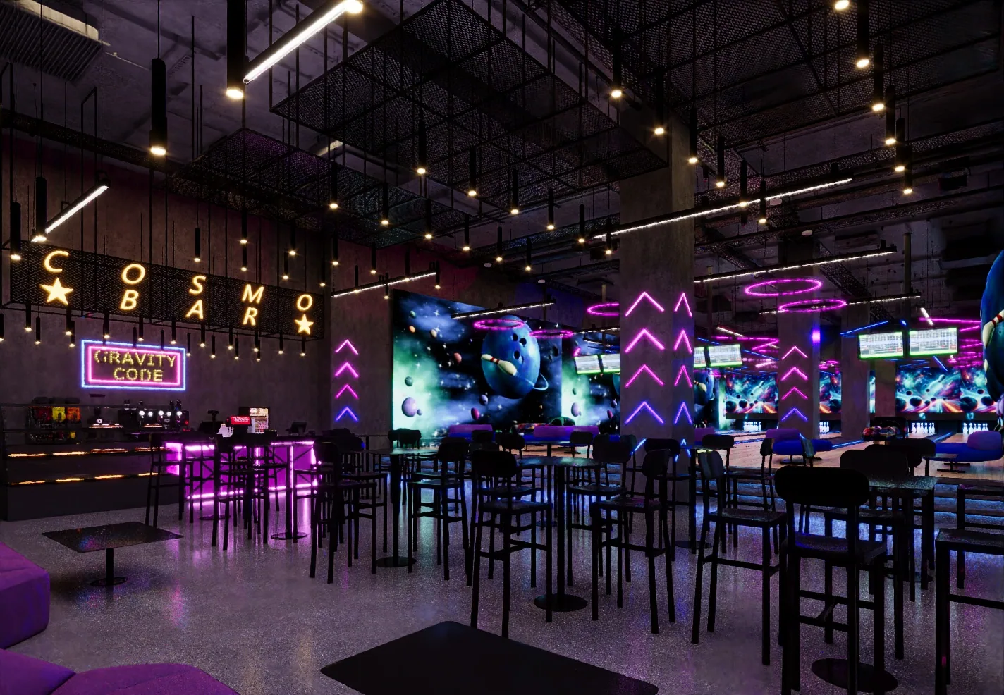Gravity Code Family Entertainment Center | City Center Almaza design 4